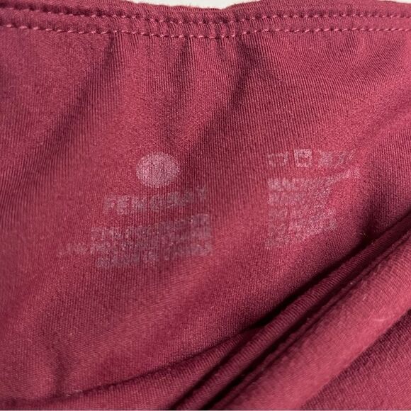 Fengbay Women’s Leggings With Pockets in Maroon Size Medium‎ - Picture 5 of 6